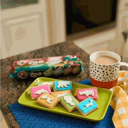 Bakers Zoo Biscuits 150g colorful iced animal-shaped party biscuits